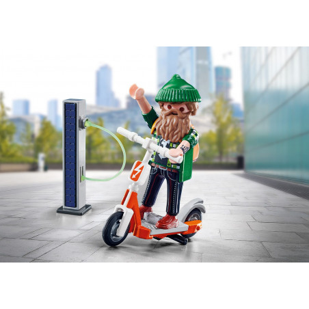 PLAYMOBIL 70873 - Special Plus - Hipster mit E-Roller