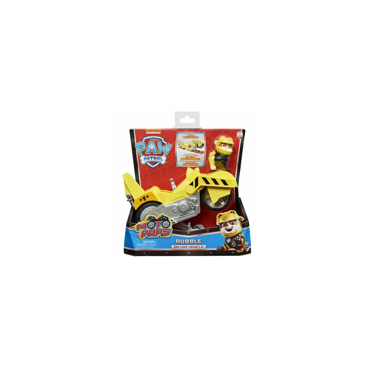 Spin Master - Paw Patrol - Moto Pups - Rubble Deluxe Vehicle