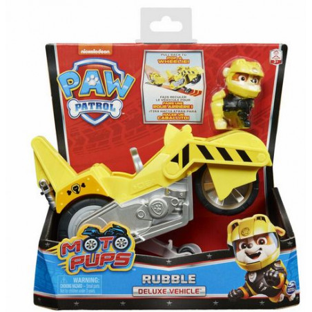 Spin Master - Paw Patrol - Moto Pups - Rubble Deluxe Vehicle
