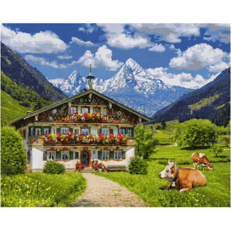 Schipper Malen-nach-Zahlen - Meisterklasse - Premium - Bergbauernhof Schipper Malen-nach-Zahlen - Meisterklasse - Premium - Bergbauernhof