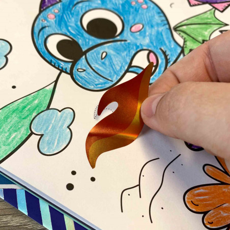 SES Creative - Activity-Malbuch Metallic 3 in 1 SES Creative - Activity-Malbuch Metallic 3 in 1