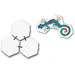 SES Creative - Hexagon Stiftplatte verbindbar 3x SES Creative - Hexagon Stiftplatte verbindbar 3x