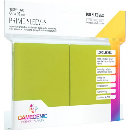 Gamegenic - PRIME Sleeves Lime