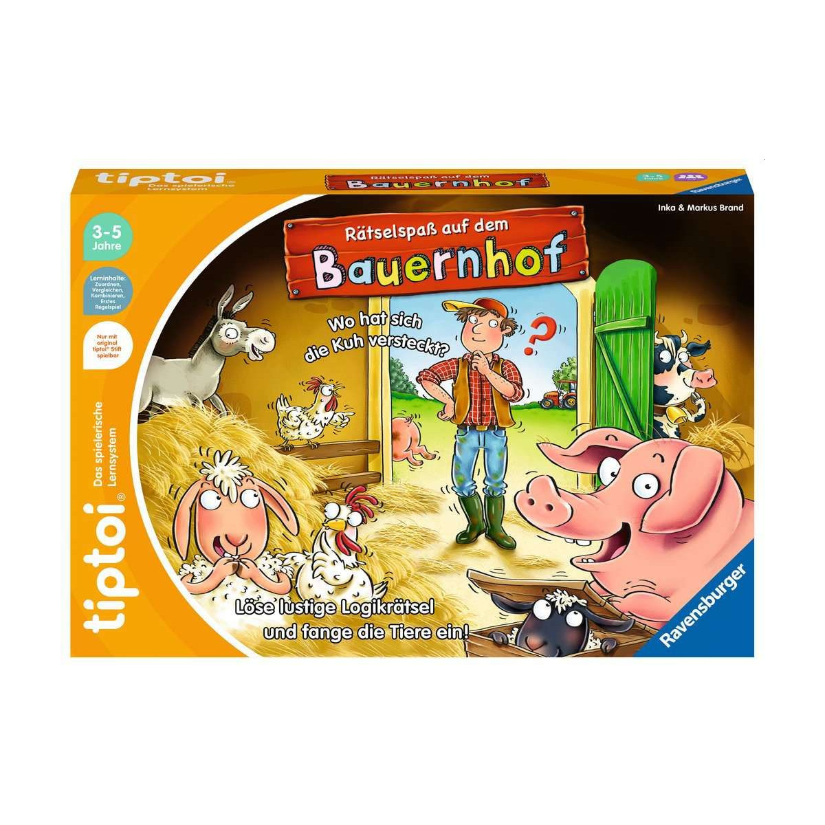 Ravensburger - tiptoi Rätselspaß auf dem Bauernhof
