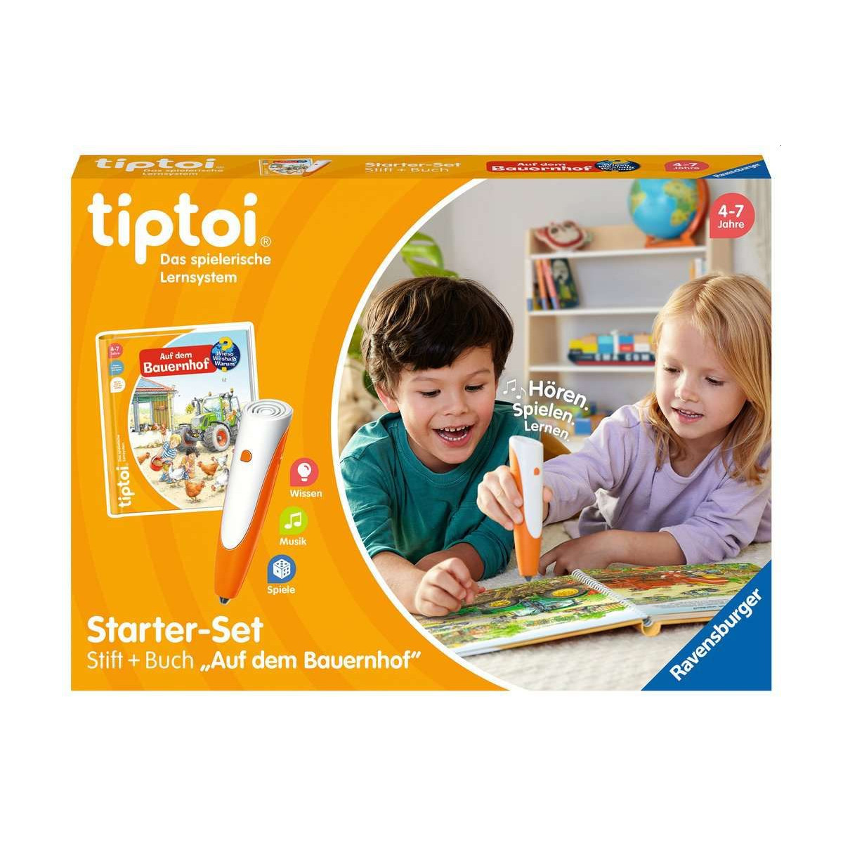 Ravensburger - tiptoi Starter-Set: Stift und Bauernhof-Buch