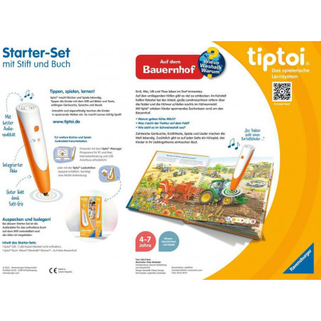 Ravensburger - tiptoi Starter-Set: Stift und Bauernhof-Buch