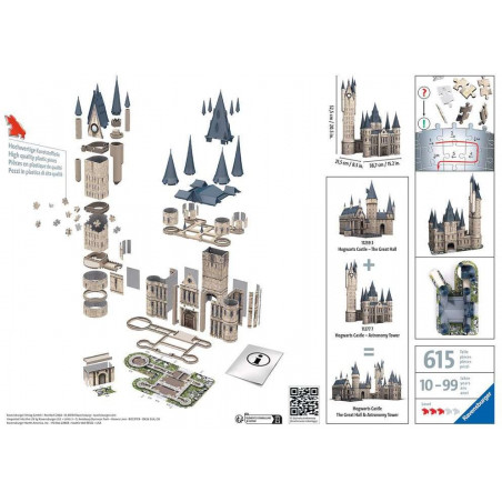 Ravensburger - Harry Potter Hogwarts Schloss - Astronomieturm, 540 Teile