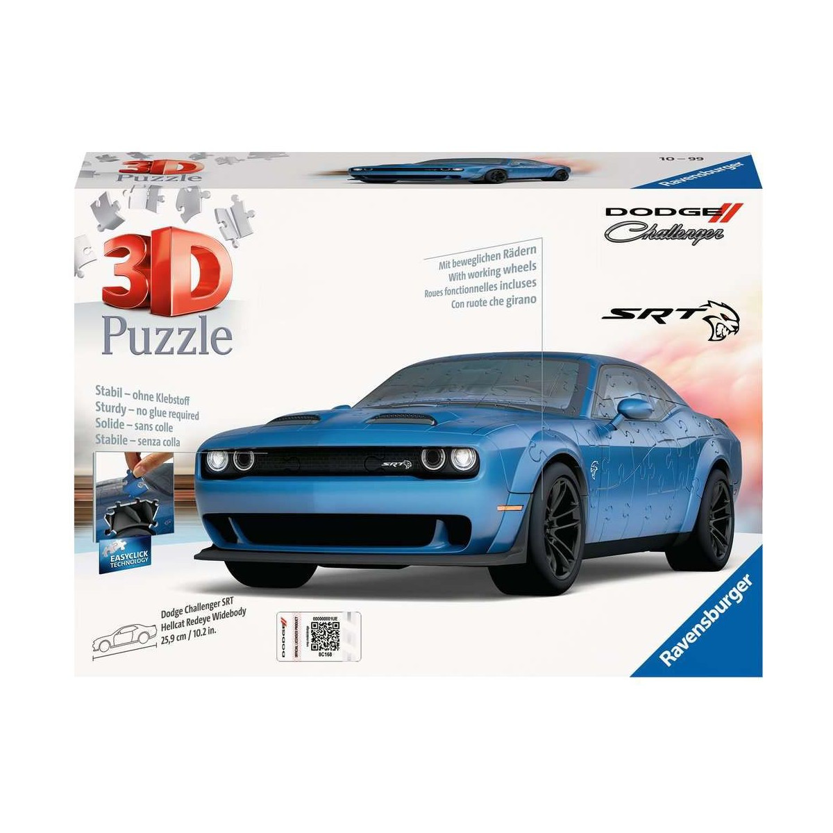 Ravensburger - Dodge Challenger SRT Hellcat Redeye Widebody, 108 Teile