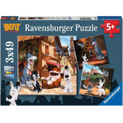 Ravensburger - Idefix und seine tierischen Freunde, 3 x 49 Teile