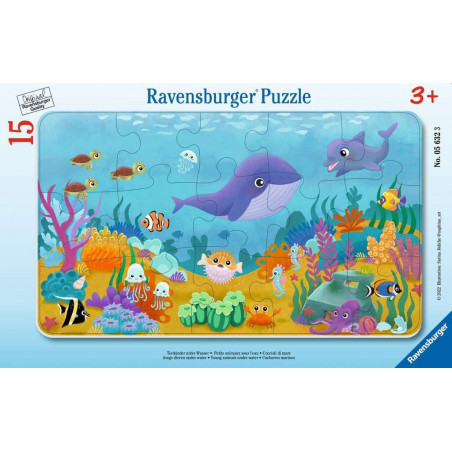 Ravensburger - Tierkinder unter Wasser, 15 Teile Ravensburger - Tierkinder unter Wasser, 15 Teile