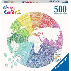 Ravensburger - Circle of Colors  - Mandala, 500 Teile