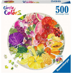 Ravensburger - Circle of Colors - Fruits & Vegetables, 500 Teile