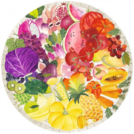 Ravensburger - Circle of Colors - Fruits & Vegetables, 500 Teile