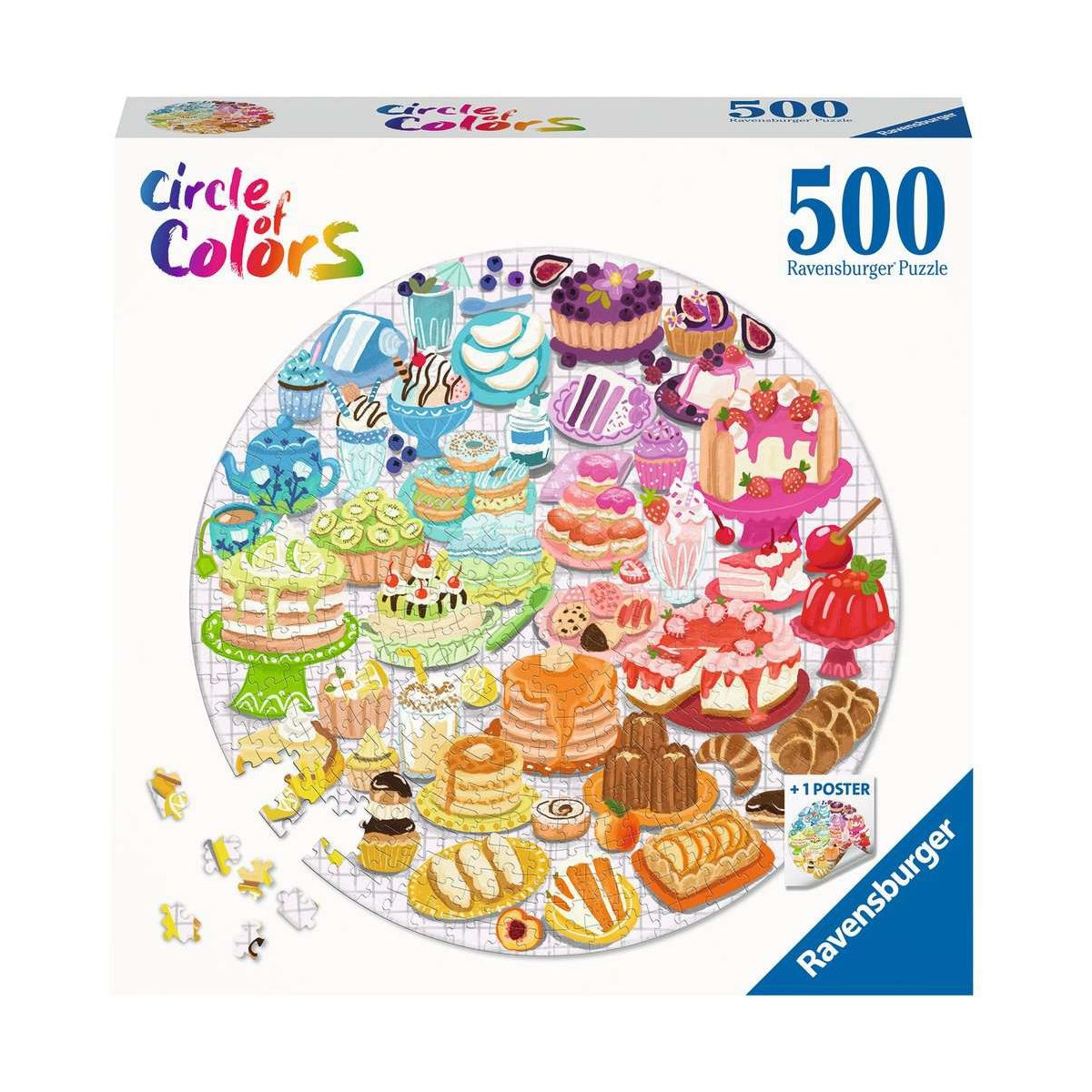 Ravensburger - Circle of Colors - Desserts & Pastries, 500 Teile