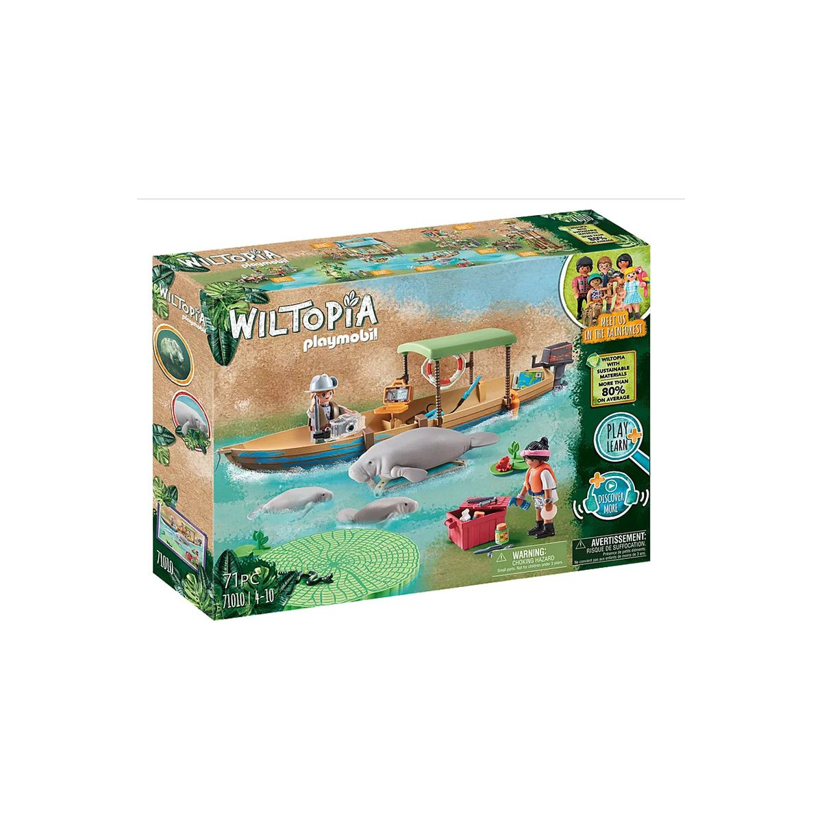 PLAYMOBIL 71010 - Wiltopia - Bootsausflug zu den Seekühen