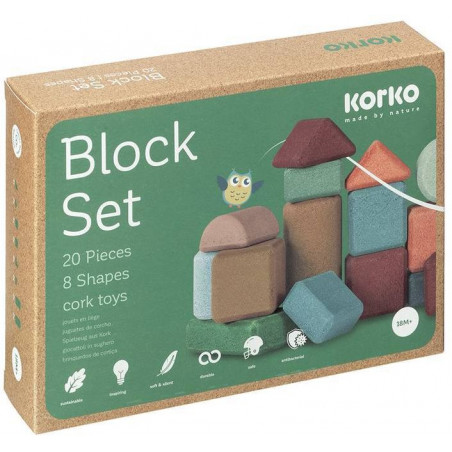 Korko - Small Architects, 20 Korkbausteine