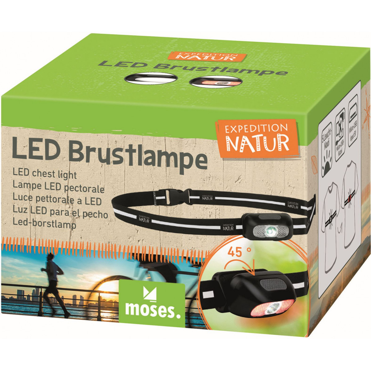 moses. - Expedition Natur LED-Brustlampe
