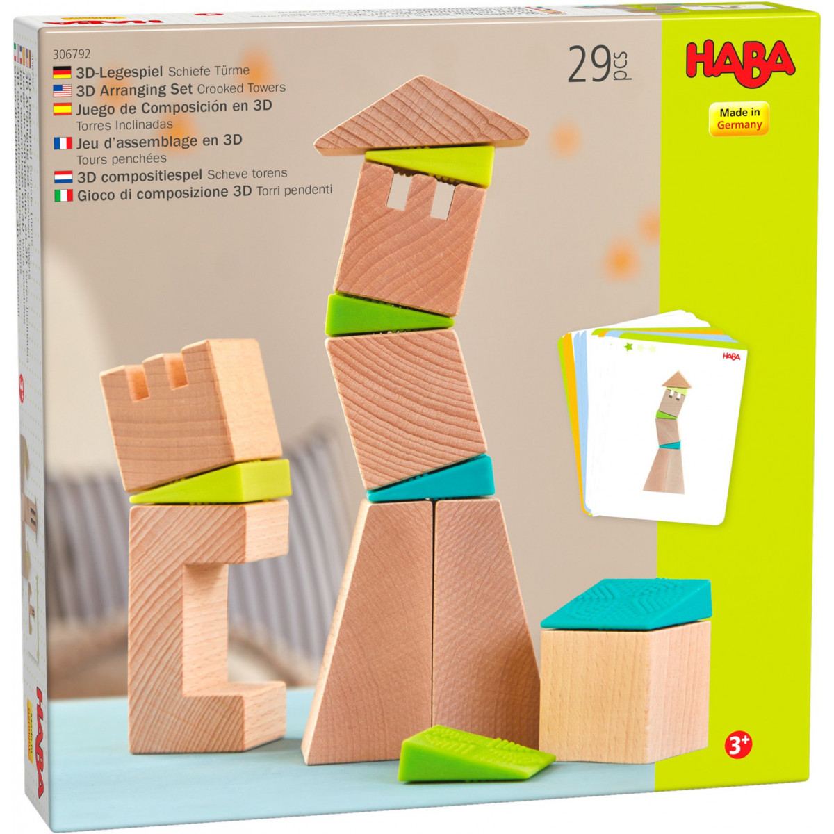 HABA - 3D-Legespiel Schiefe Türme