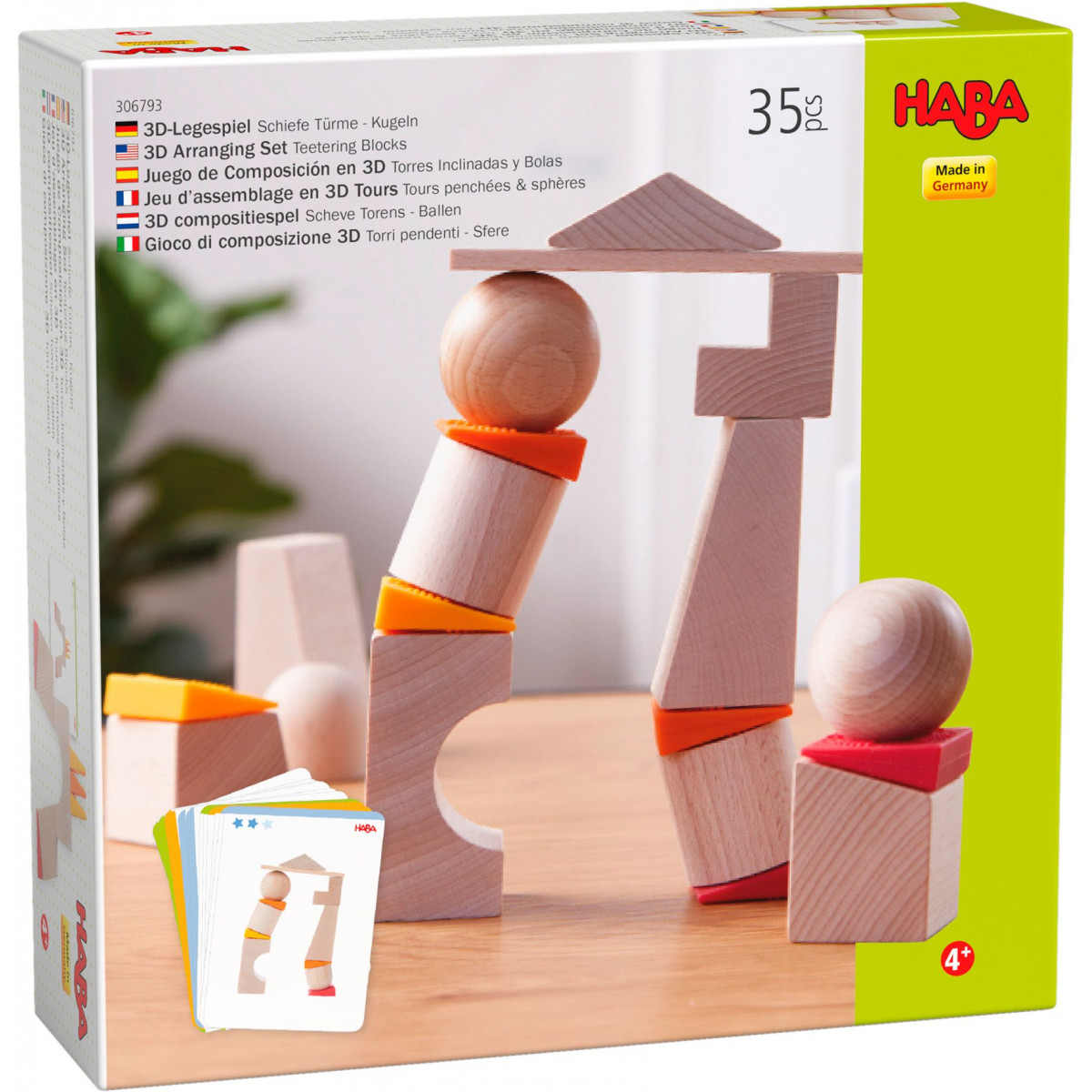 HABA - 3D-Legespiel Schiefe Türme - Kugeln