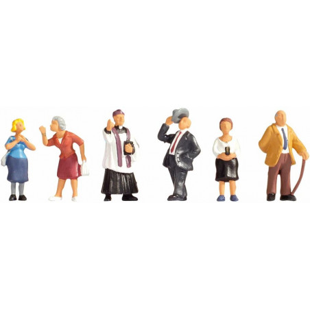 Noch - Kirchgänger, 6 Figuren