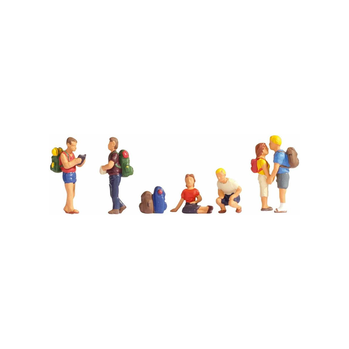 Noch - Wanderer, 6 Figuren und Zubehör