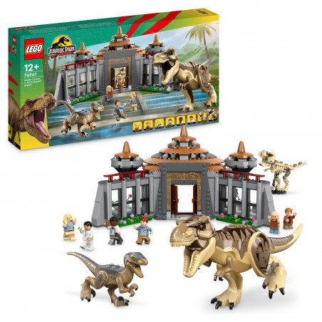 LEGO Jurassic Park 76961 - Angriff des T. rex und des Raptors aufs Besucherzentrum