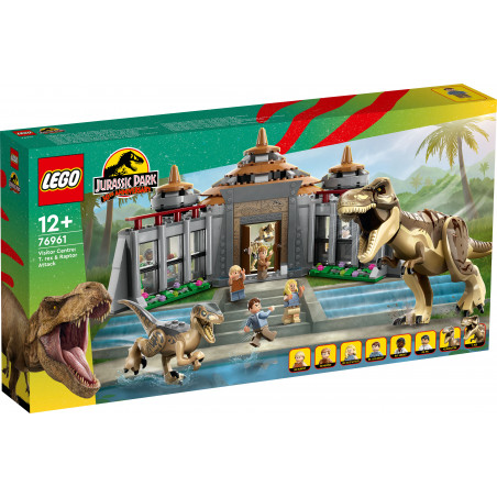 LEGO Jurassic Park 76961 - Angriff des T. rex und des Raptors aufs Besucherzentrum