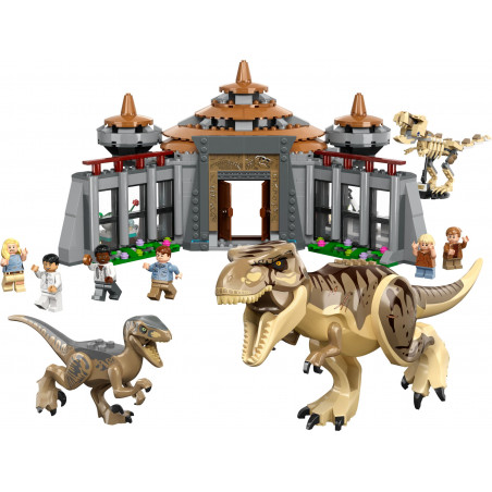 LEGO Jurassic Park 76961 - Angriff des T. rex und des Raptors aufs Besucherzentrum