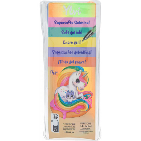 Depesche - Ylvi - Gelstifte-Set in 5 Regenbogenfarben Depesche - Ylvi - Gelstifte-Set in 5 Regenbogenfarben
