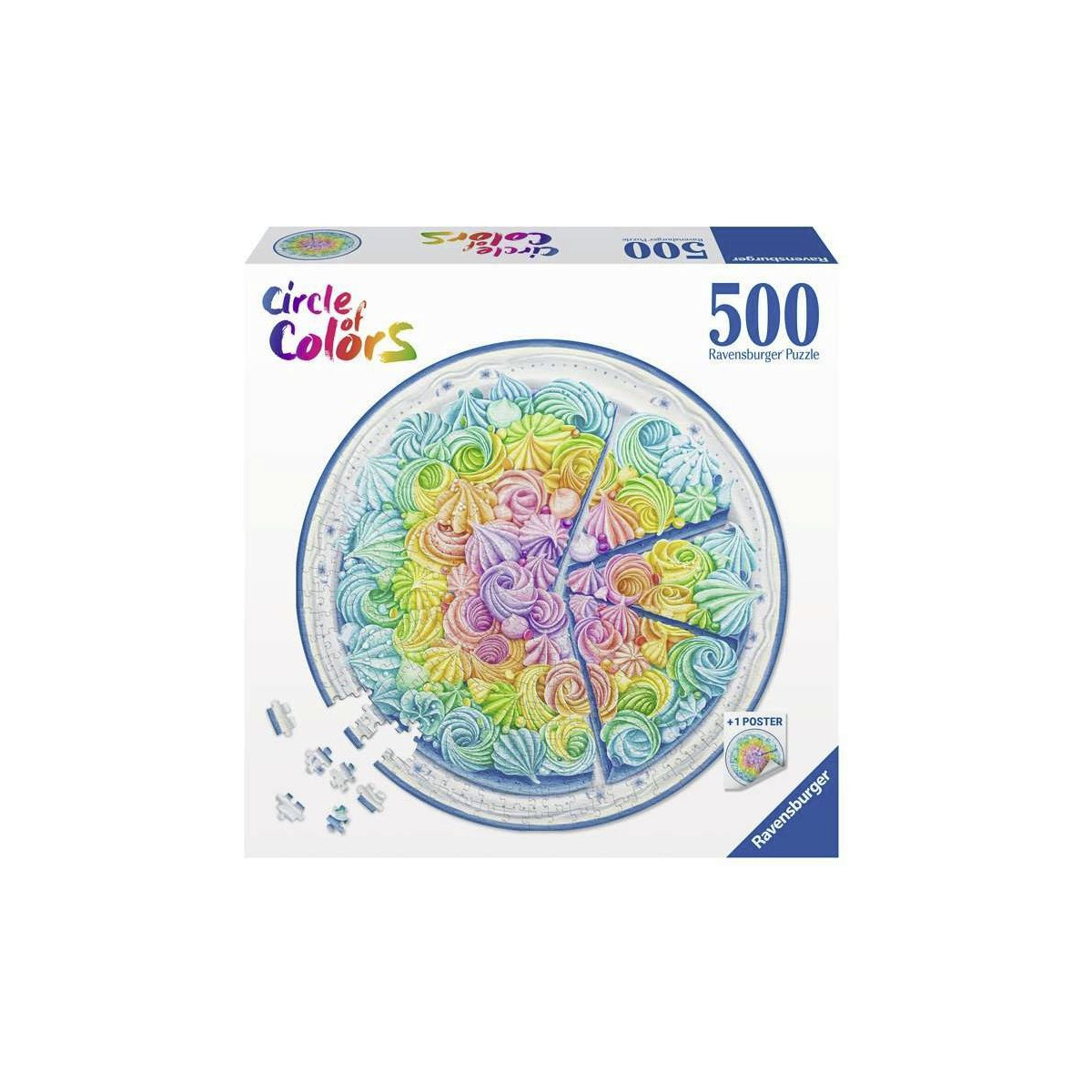 Ravensburger - Circle of Colors Rainbow Cake, 500 Teile