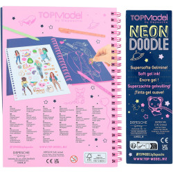 Depesche - TOPModel - Neon Doodle Malbuch-Set