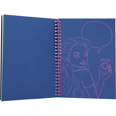 Depesche - TOPModel - Neon Doodle Malbuch-Set