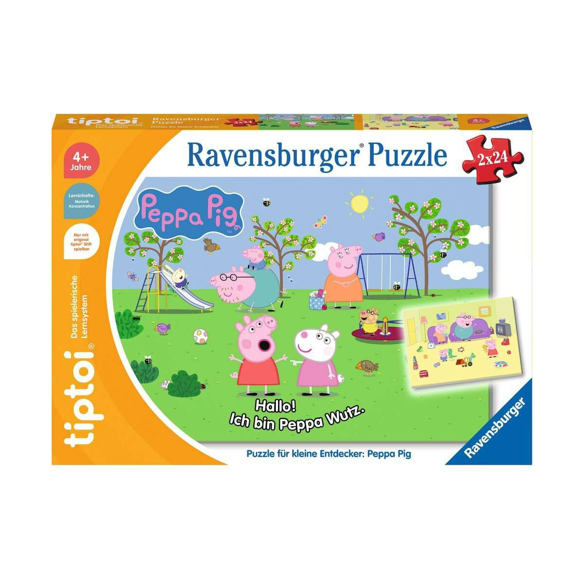 Ravensburger - tiptoi Puzzle für kleine Entdecker: Peppa Pig, 24 Teile