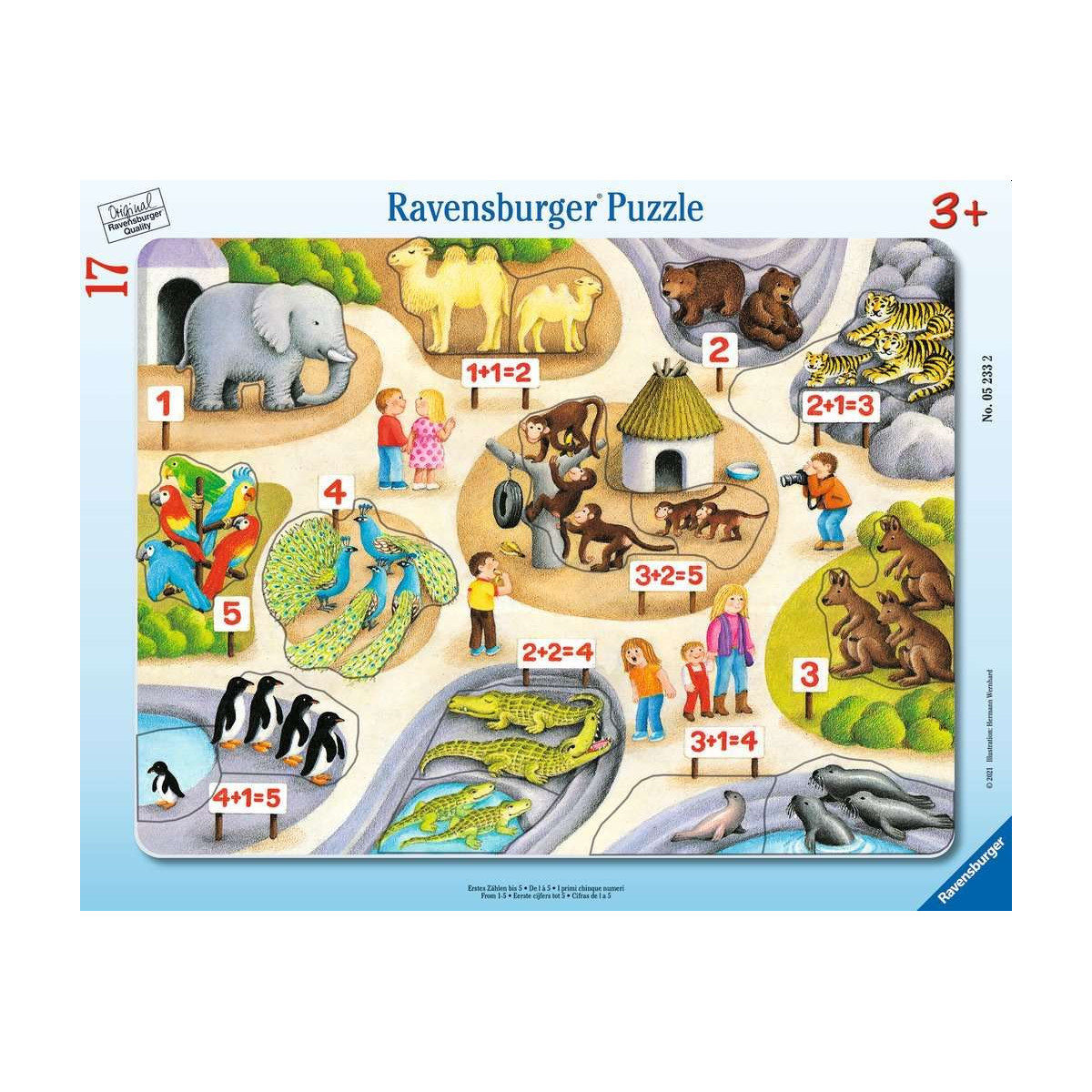 Ravensburger - Erstes Zählen bis 5, 17 Teile