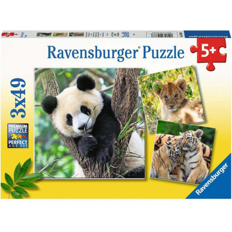Ravensburger - Panda, Tiger und Löwe, 49 Teile Ravensburger - Panda, Tiger und Löwe, 49 Teile
