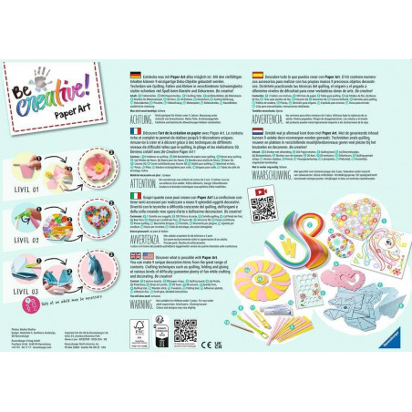 Ravensburger - Be creative - Paper Art Flowers & Unicorn Ravensburger - Be creative - Paper Art Flowers & Unicorn