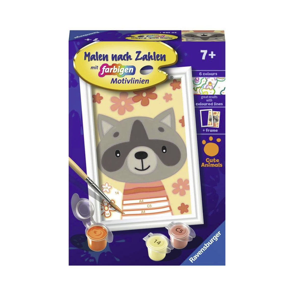 Ravensburger - Malen nach Zahlen - Lieber Waschbär