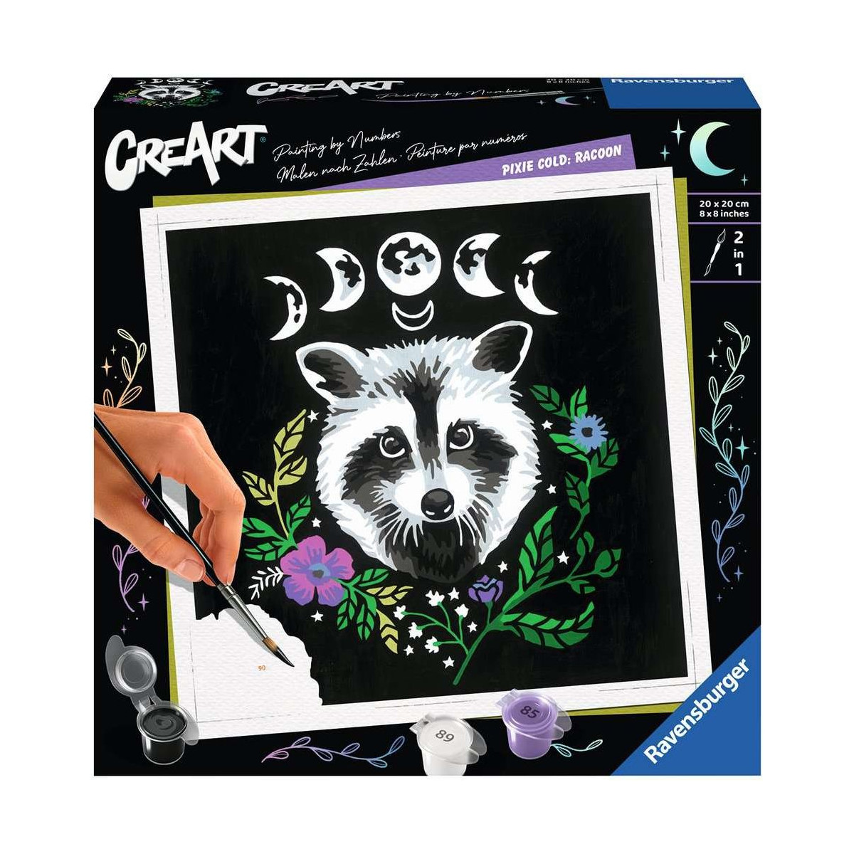 Ravensburger - Malen nach Zahlen - CreArt - Pixie Cold: Racoon