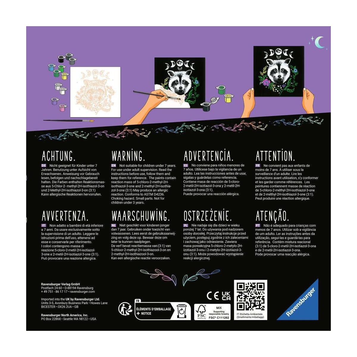 Ravensburger Malen Nach Zahlen - Biene Im 20x20 Cm Format