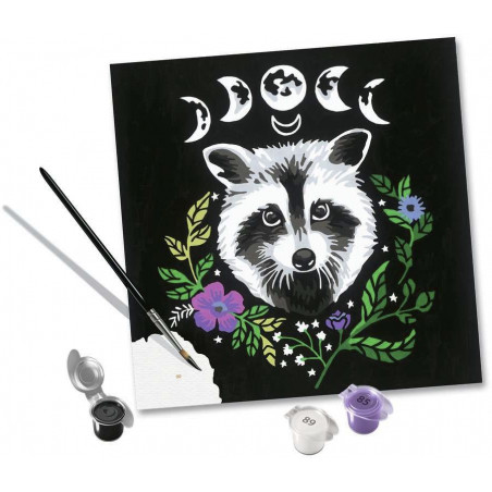 Ravensburger - Malen nach Zahlen - CreArt - Pixie Cold: Racoon