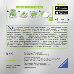 Ravensburger - GraviTrax POWER Elements Starter & Finish Ravensburger - GraviTrax POWER Elements Starter & Finish