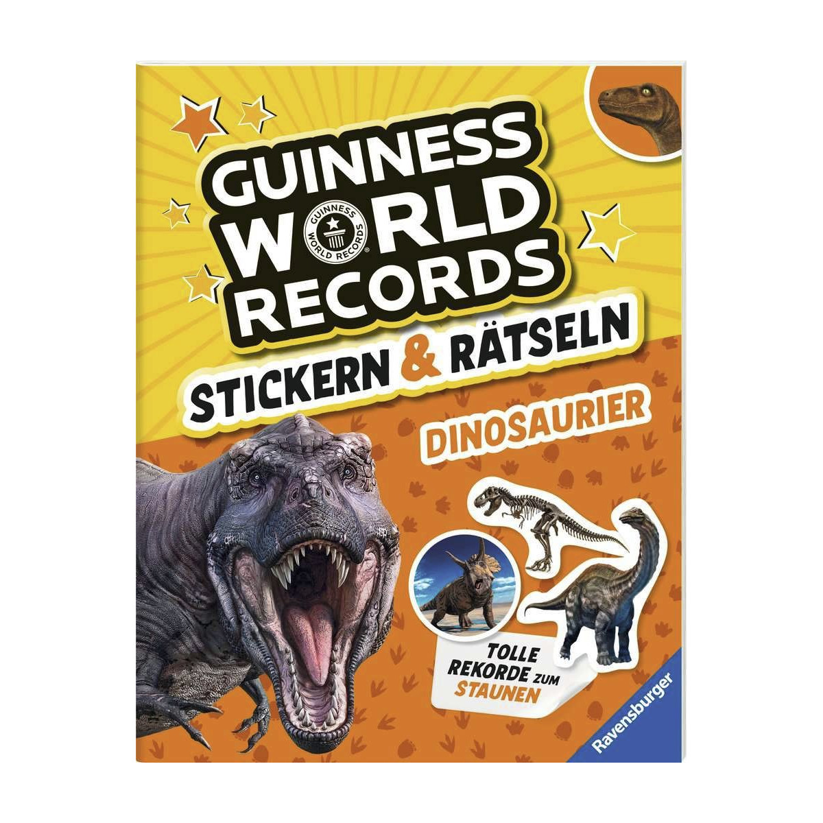 Ravensburger - Guinness World Records: Stickern & Rätseln - Dinosaurier