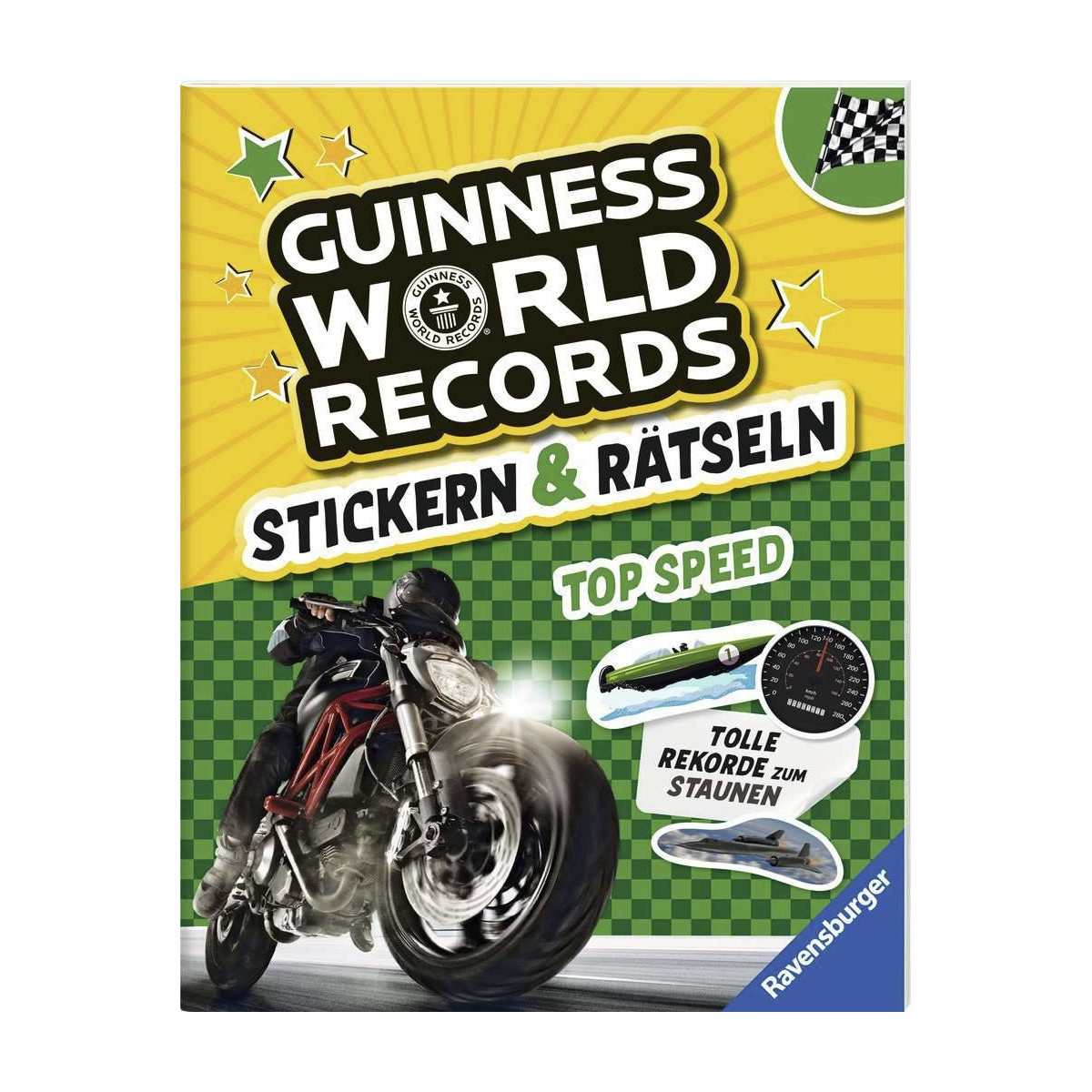 Ravensburger - Guinness World Records: Stickern & Rätseln - Top Speed