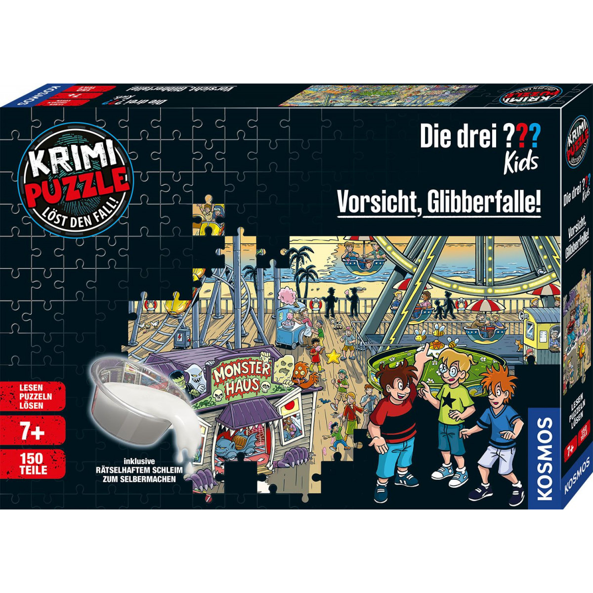 KOSMOS - Krimi-Puzzle - Die Drei ??? Kids: Vorsicht, Glibberfalle!