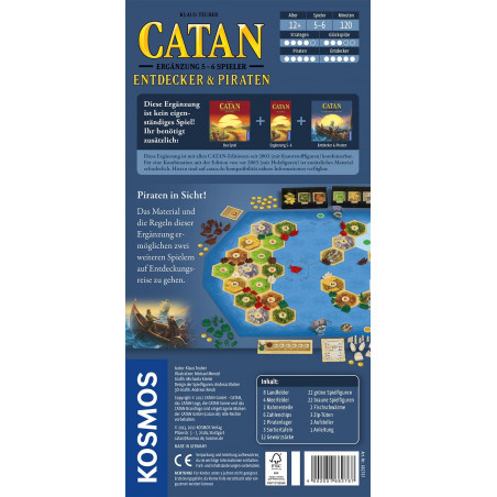 KOSMOS - Catan - Ergänzung 5-6 Spieler - Entdecker & Piraten KOSMOS - Catan - Ergänzung 5-6 Spieler - Entdecker & Piraten