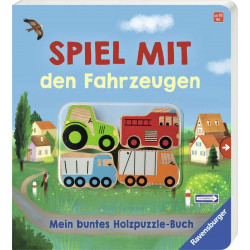 Ravensburger - Spiel mit den Fahrzeugen: Mein buntes Holzpuzzle-Buch Ravensburger - Spiel mit den Fahrzeugen: Mein buntes Holzpuzzle-Buch