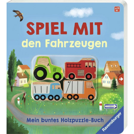 Ravensburger - Spiel mit den Fahrzeugen: Mein buntes Holzpuzzle-Buch Ravensburger - Spiel mit den Fahrzeugen: Mein buntes Holzpuzzle-Buch