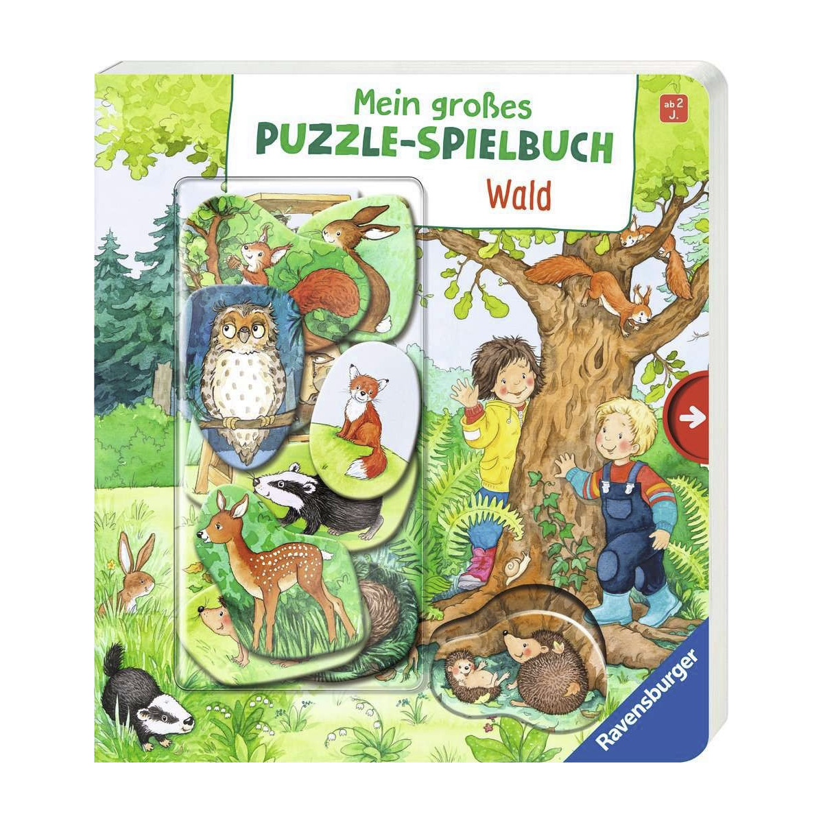 Ravensburger - Mein großes Puzzle-Spielbuch: Wald
