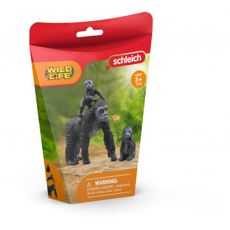 Schleich - Wild Life - Flachland Gorilla Familie