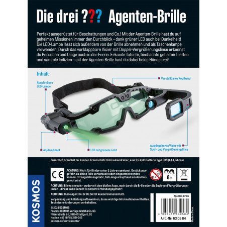 KOSMOS - Die Drei ??? - Agenten Brille